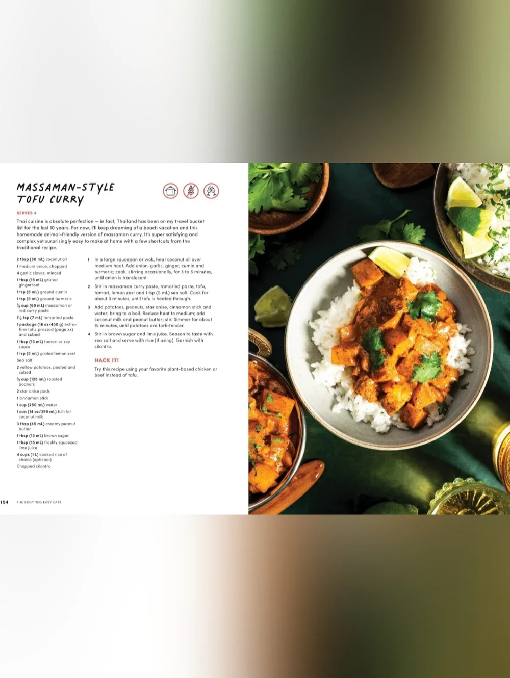 The Edgy Veg Hardcover Quick Tasty Vegan Cookbook By Candice Hutchings - Picture 9 of 14